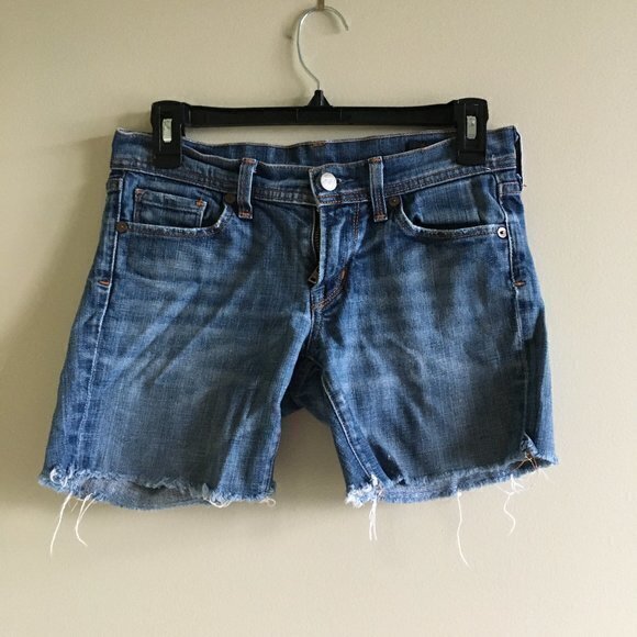Citizens Of Humanity Womens Ingrid Flare Wimbledon #144 Stretch Jeans Shorts - Picture 1 of 8